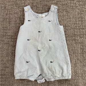 Vineyard Vines Seersucker Baby Romper